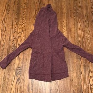 Lululemon Heathered Burgundy Sweatshirt Jacket